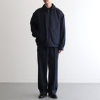 DOUBLE-PLEATED SMARTY TROUSER #INDIGO DENIM [251OJ-PT02]