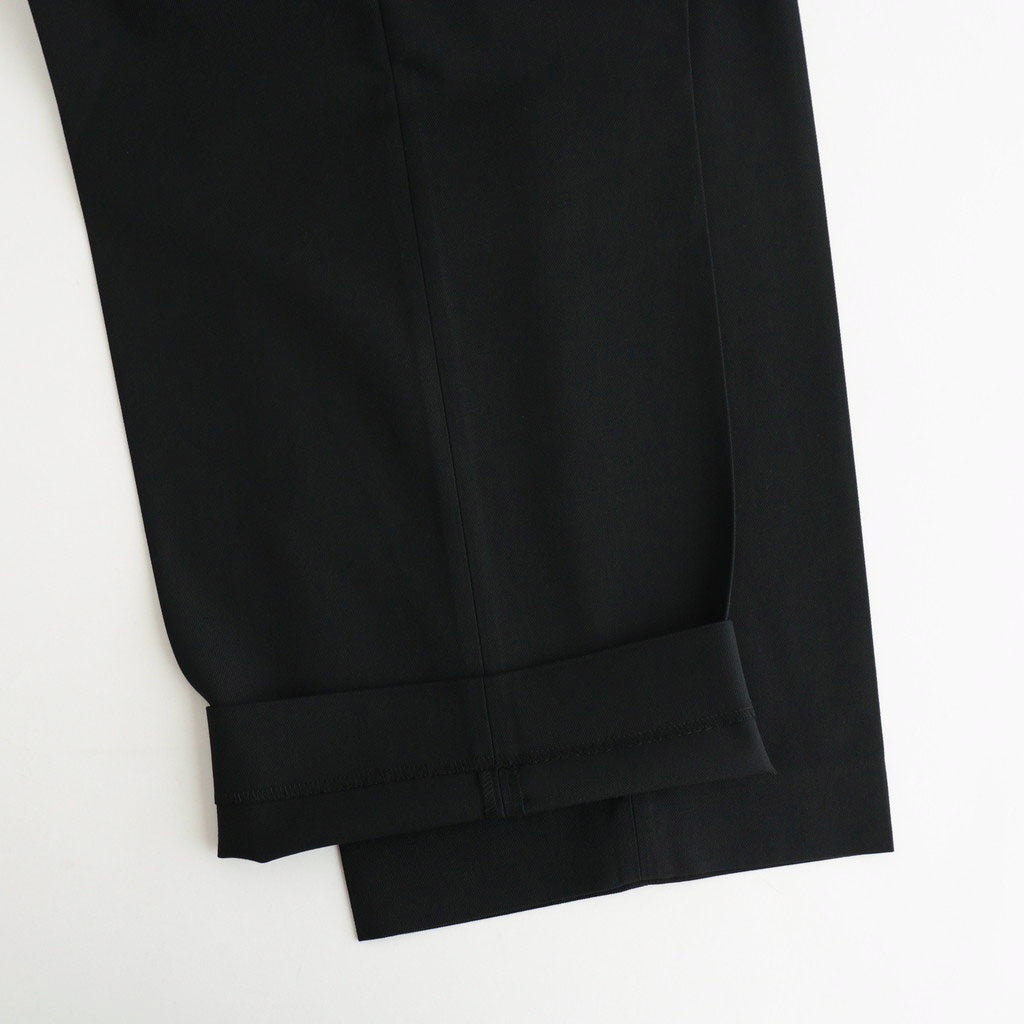 FLAT FRONT WIDE TROUSERS #BLACK [A26C07PT03C]