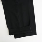 FLAT FRONT WIDE TROUSERS #BLACK [A26C07PT03C]