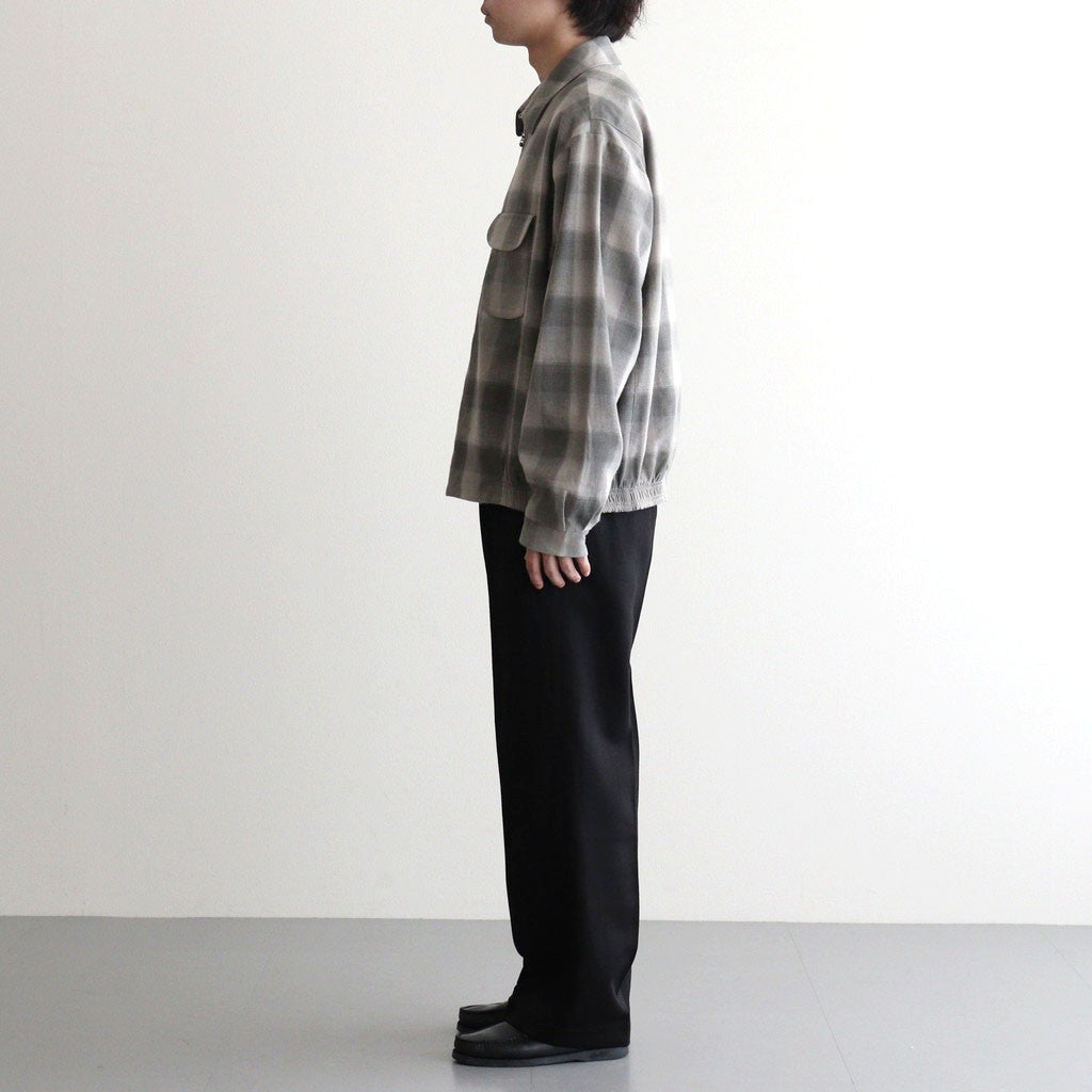 FRONT TUCK ARMY TROUSER #ONYX [261OJ-PT09]