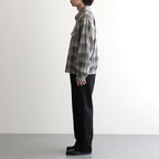 FRONT TUCK ARMY TROUSER #ONYX [261OJ-PT09]