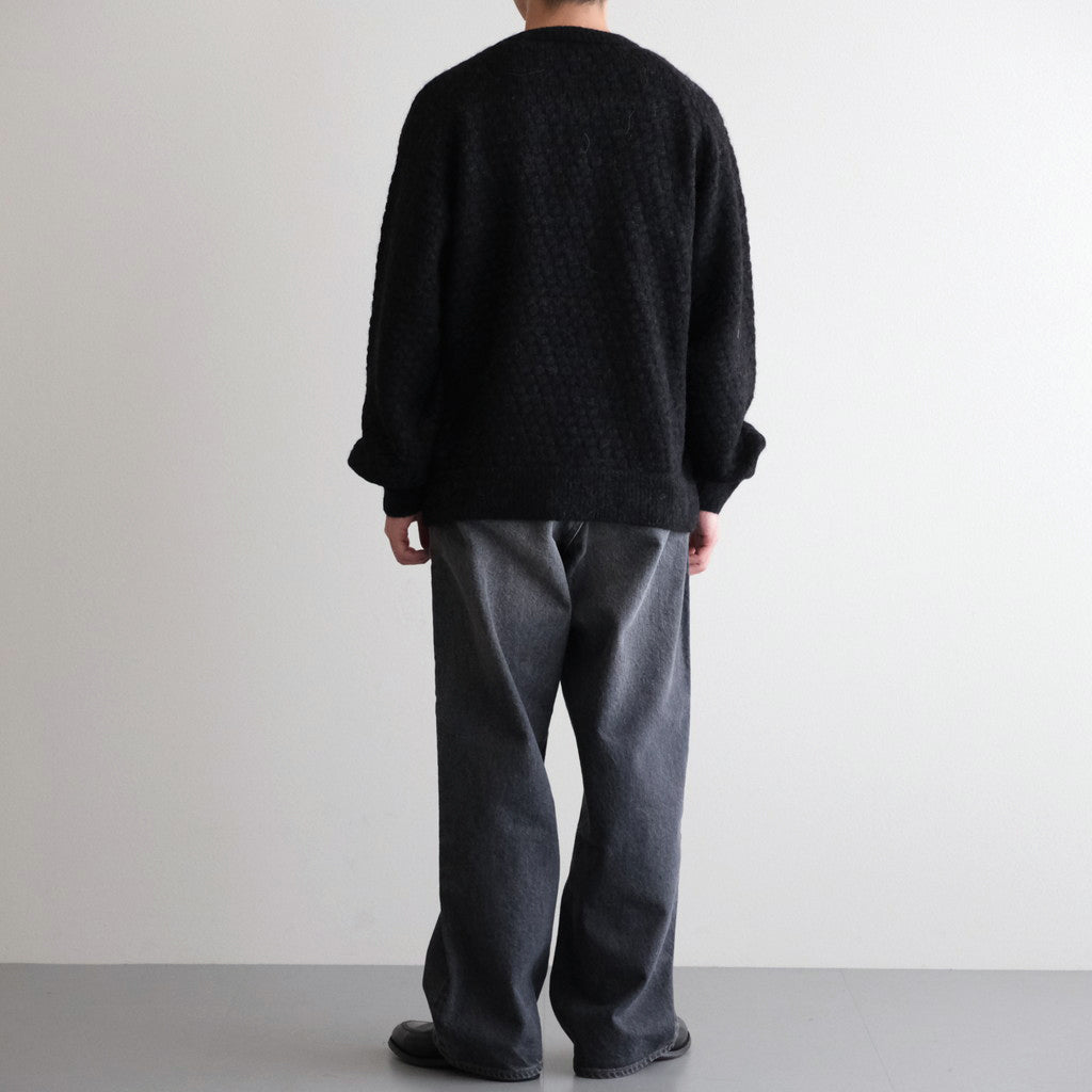 Baby Alpaca Knit P/O #MelangeBlack [BHS25F013] – Diffusion