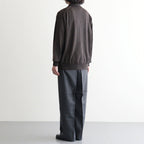SINGLE PLEAT WIDE TROUSERS #GRAY [M26C20PT01C]