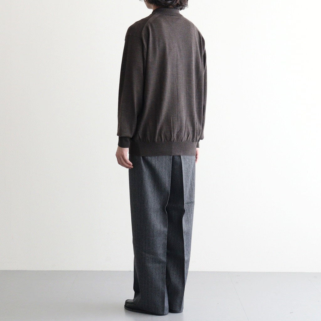 SINGLE PLEAT WIDE TROUSERS #GRAY [M26C20PT01C]