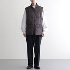 HIGH-COUNT SILK PUFF VEST #WHISKY [252OJ-VT02]