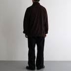 Co/Silk Nep Harf-Zip #Chocolate [BHS24F038Si]