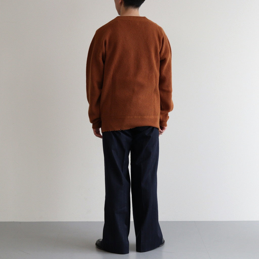 Wool Half Cardigan ST V-neck #MARRON [NEP-AW2403]