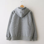 ZIP-FRONT ATHLETIC HOODIE #PEWTER [252OJ-CT06]