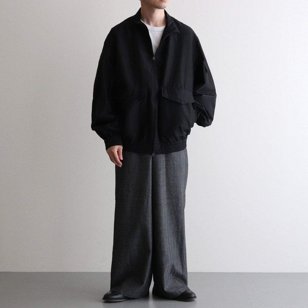 FLIGHT JACKET #CHAMBRAY BLACK [M25C08BL01C]