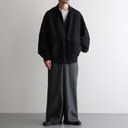 FLIGHT JACKET #CHAMBRAY BLACK [M25C08BL01C]