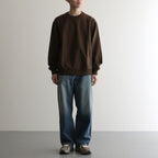 Soft&Hard Sweat Crew-Neck P/O #KhakiBrown [bROOTS24F21]