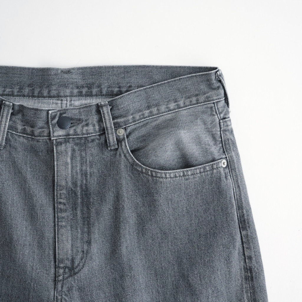 Selvage Denim Straight Pants #Vintage Black [S26FC076]