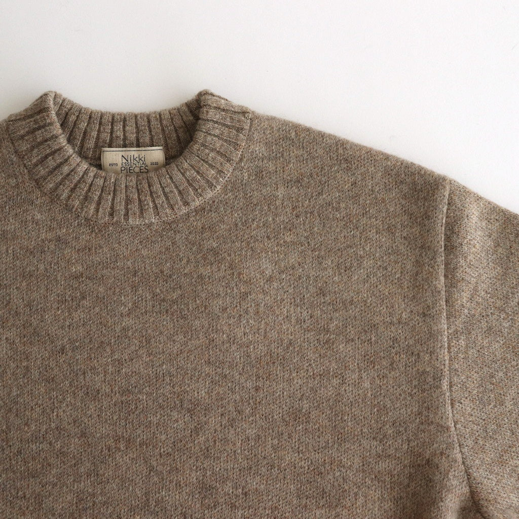 Sweat-shirt feutré Yak #BEIGE×BEIGE [NEP-AW2301]