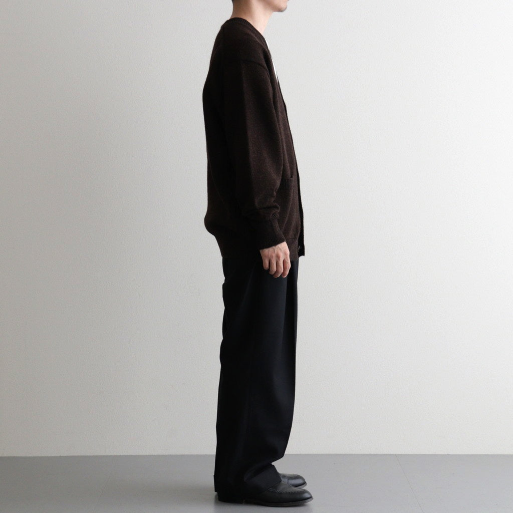 BABY ALPACA KURUMI TENJIKU V CARDIGAN #BROWN [BN-25FM-059]