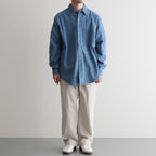 Regular Collar Light Denim Shirt #Indigo [S25SG087]