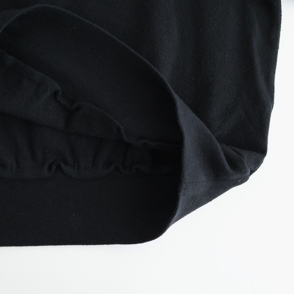 Co/Silk Nep Skipper Cropped Sleeve #Black [BHS26S029]