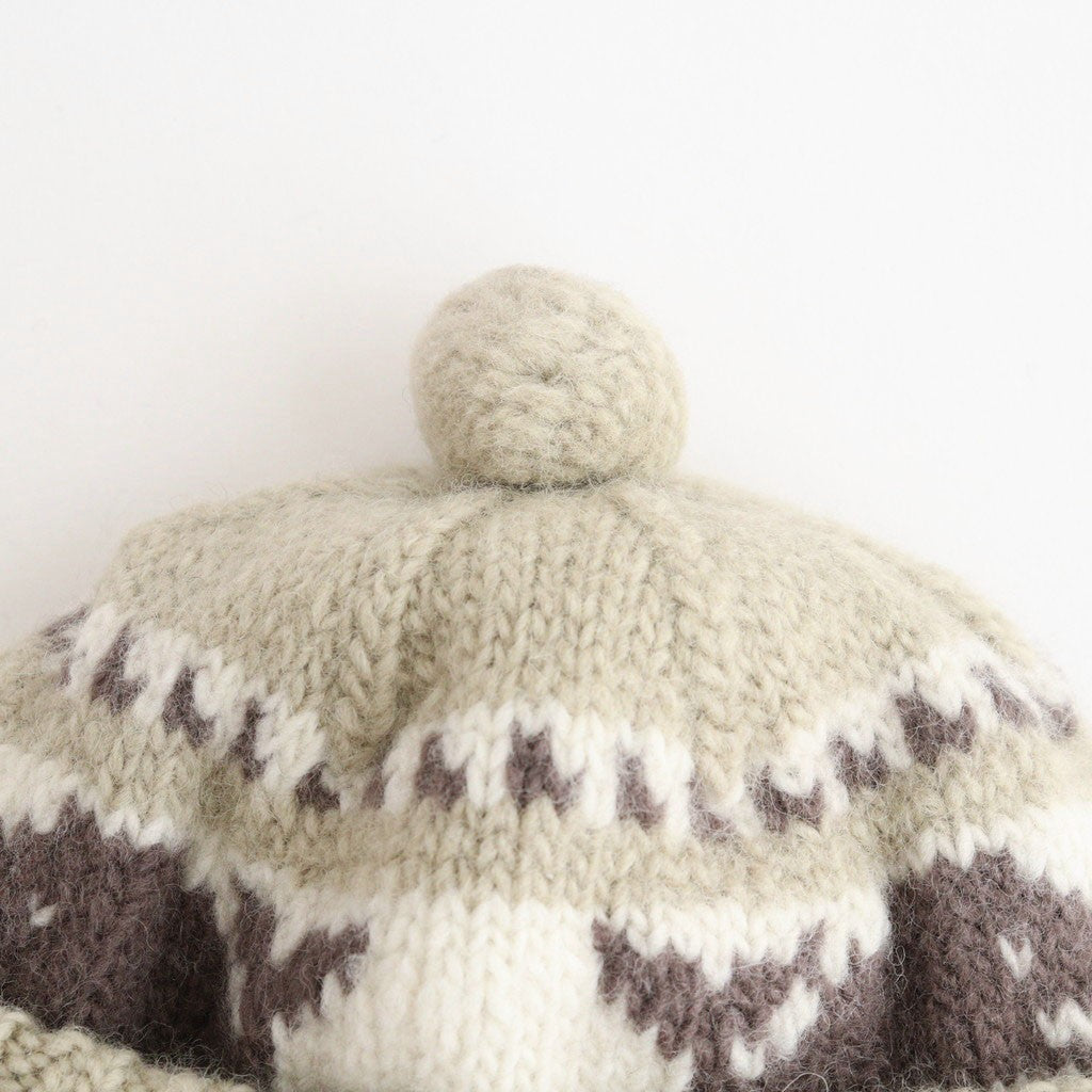 CANADIAN KNIT CAP - SNOWMAN #GRAY [Z01011]