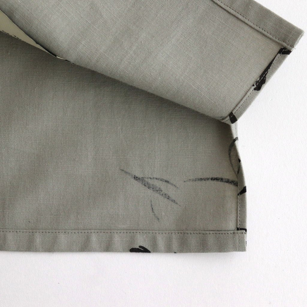 ORIGINAL PRINTED OPEN COLLAR SHIRTS (Animal Drawing) Short-sleeve #CELADONN [251OJ-SH22]