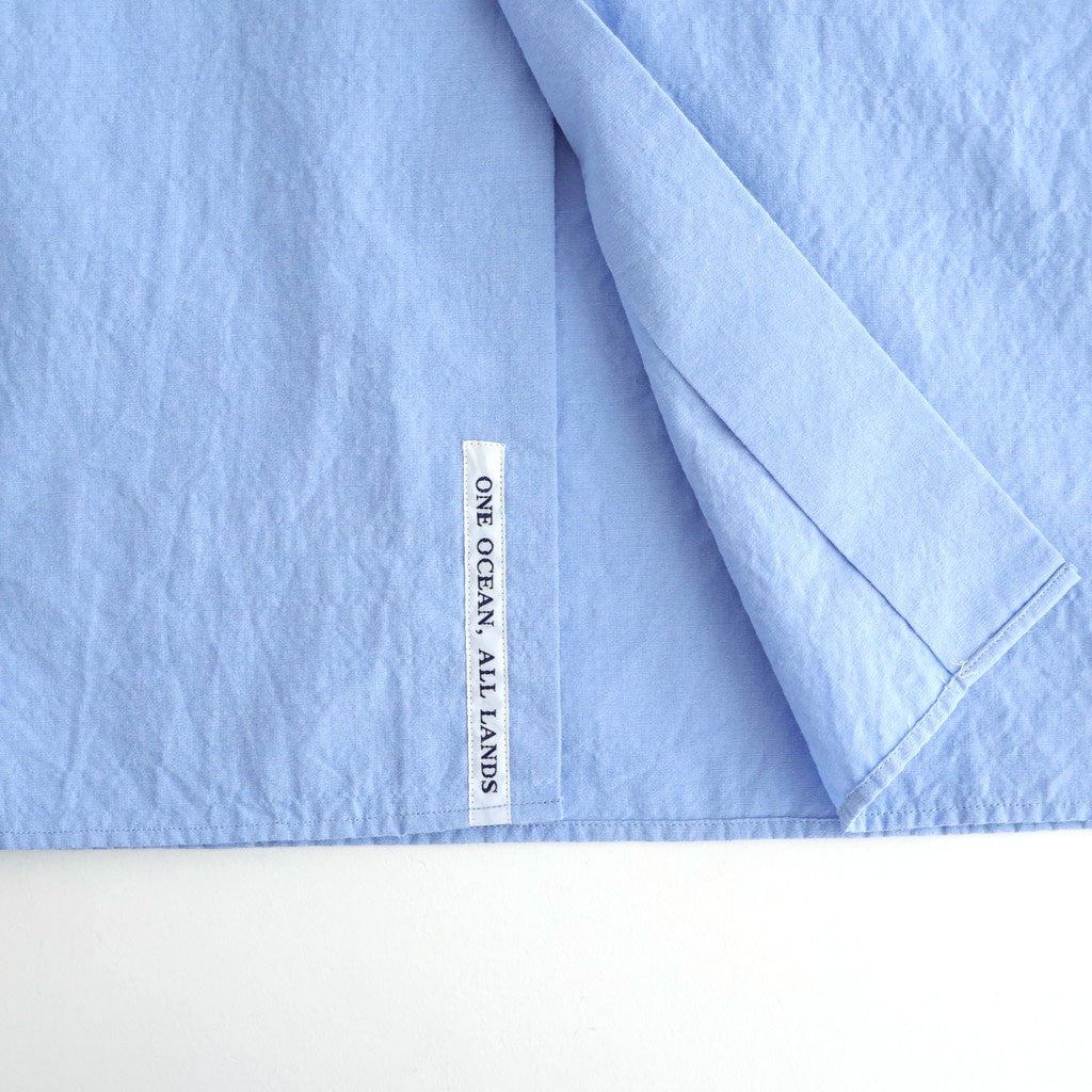 Regular Collar Wind S/S Shirt #Sax [S26SG088]