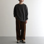 CREW NECK #FADED BLACK [M24C13CS02C]