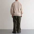 SEED STITCH LONG SLEEVE TOP #SAND BEIGE [PMAT-CL03]