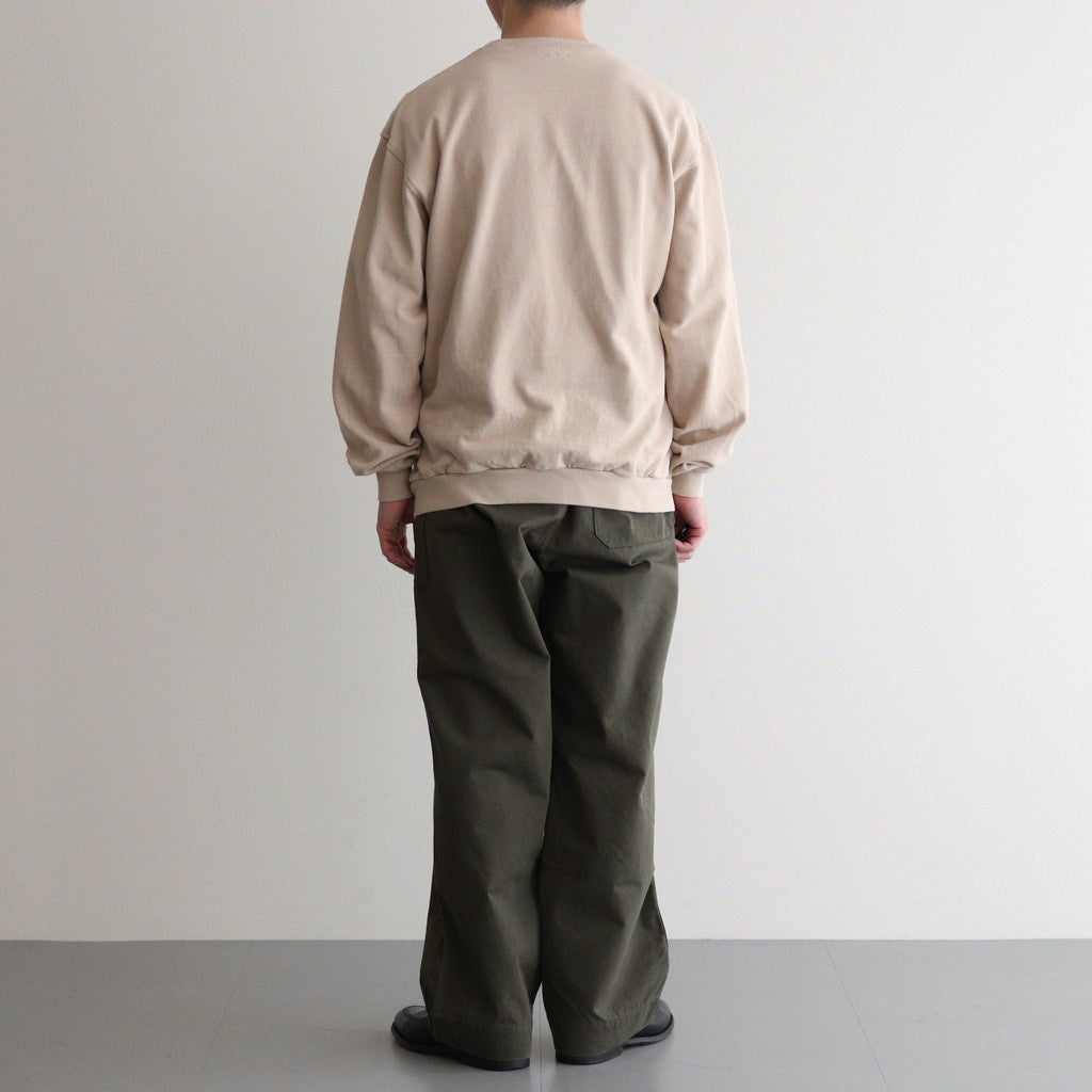 SEED STITCH LONG SLEEVE TOP #SAND BEIGE [PMAT-CL03]