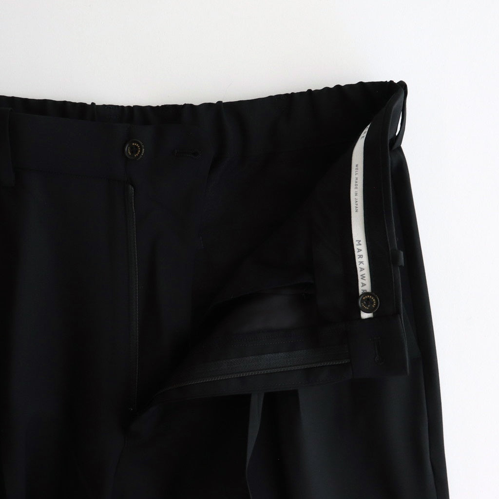 CLASSIC FIT DOUBLE PLEATED TROUSERS #BLACK [A25A11PT01C]