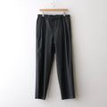 DOUBLE PLEATED EASY TROUSERS #CHARCOAL [A26A15PT02C]