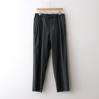DOUBLE PLEATED EASY TROUSERS #CHARCOAL [A26A15PT02C]