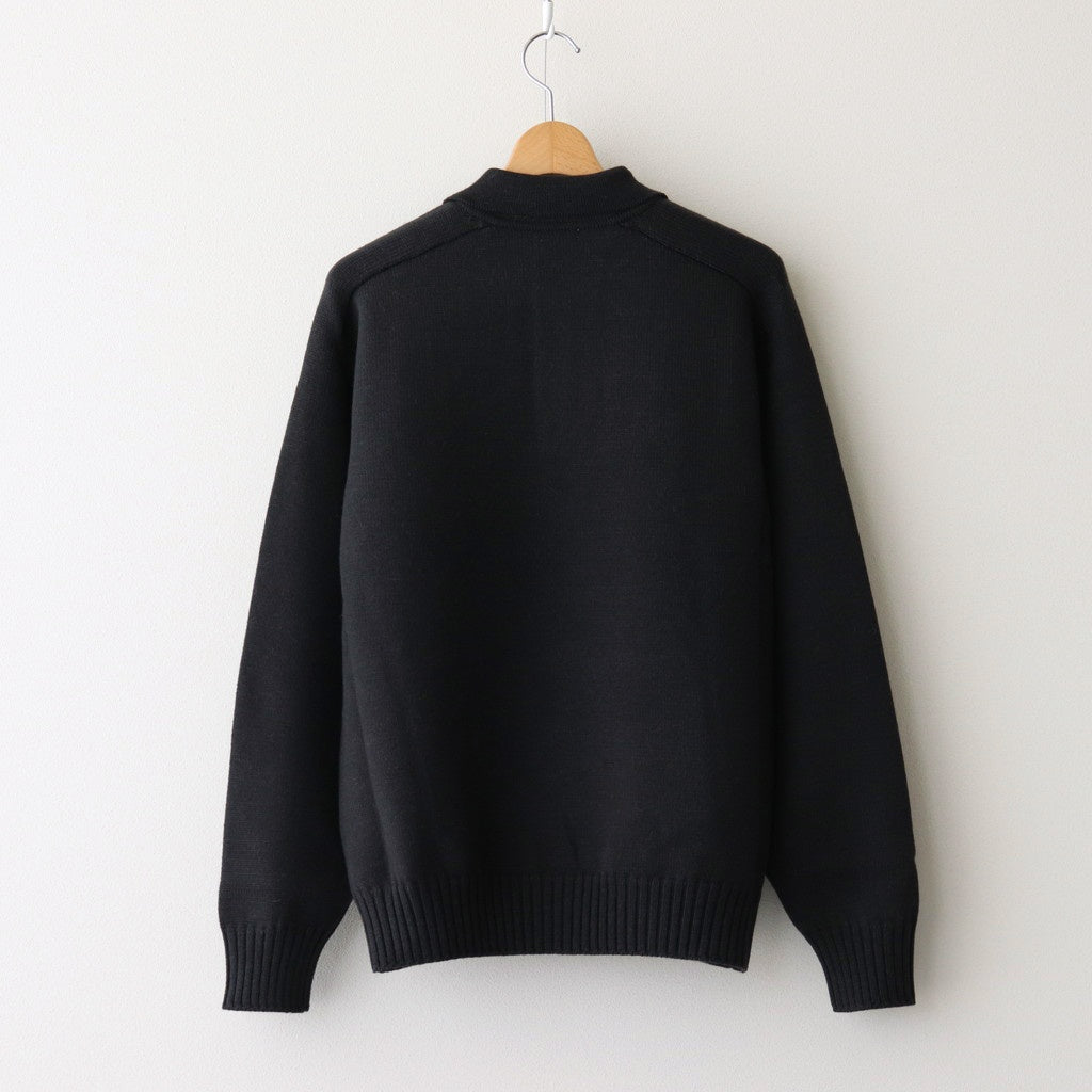 KNIT POLO #GRAPHITE [PMAS-KN04]