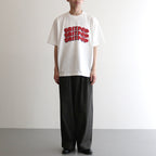 BRITPOP Print Tee WIDE #White×Red-PT [bROOTS25S34A]