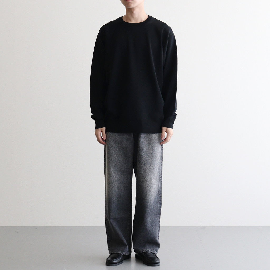 32G SMOOTH WOOL CLASSIC CREW NECK #BLACK [BN-25FM-020]