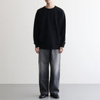32G SMOOTH WOOL CLASSIC CREW NECK #BLACK [BN-25FM-020]
