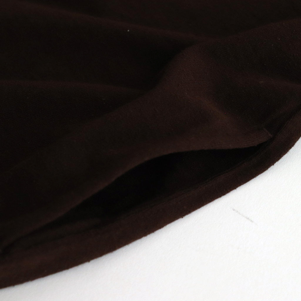 Co/Silk Nep Harf-Zip #Chocolate [BHS24F038Si]