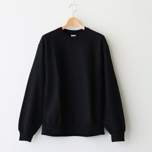 Soft&amp;Hard Sweat Crew-Neck P/O #Black [bROOTS24F21]