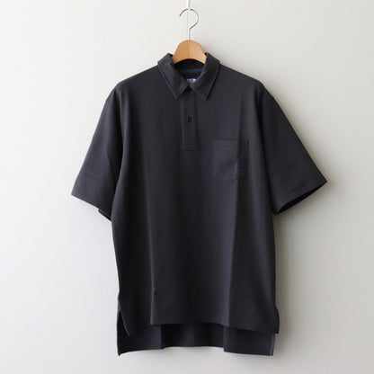 Moss Stitch Field Big Polo #Charcoal [N25SH091]