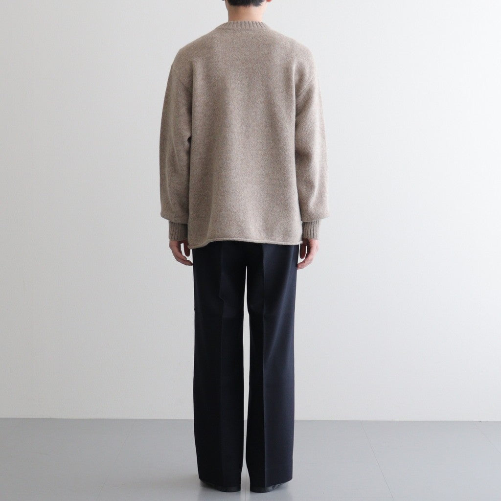 Yak felted sweat shirt #BEIGE×BEIGE [NEP-AW2301]