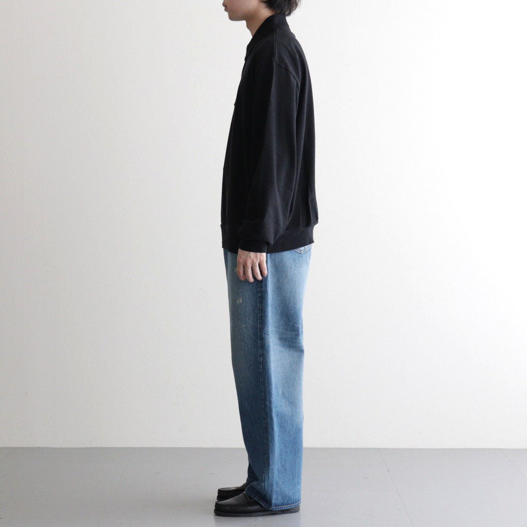 Co/Silk Nep Harf-Zip P/O #Black [BHS25S037S26]