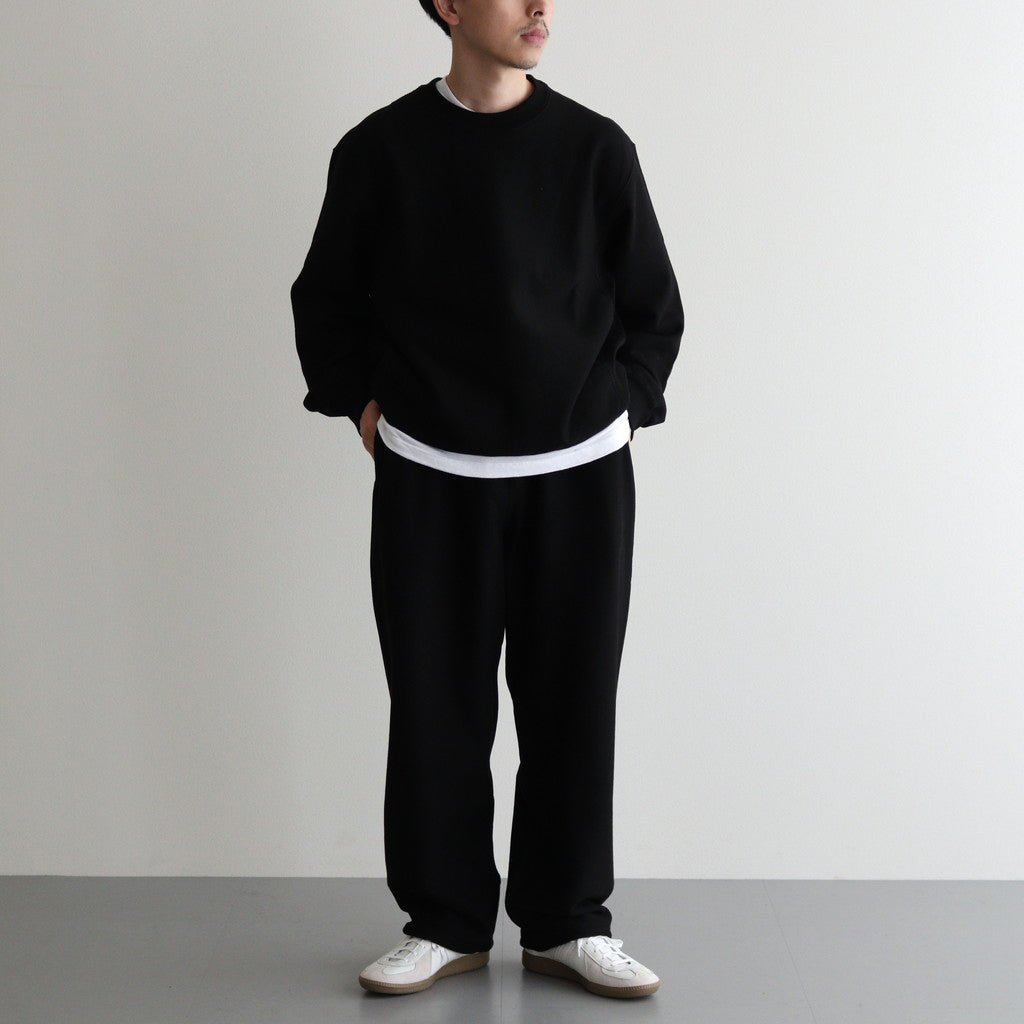 Soft&amp;Hard Sweat Crew-Neck P/O #Black [bROOTS24F21]