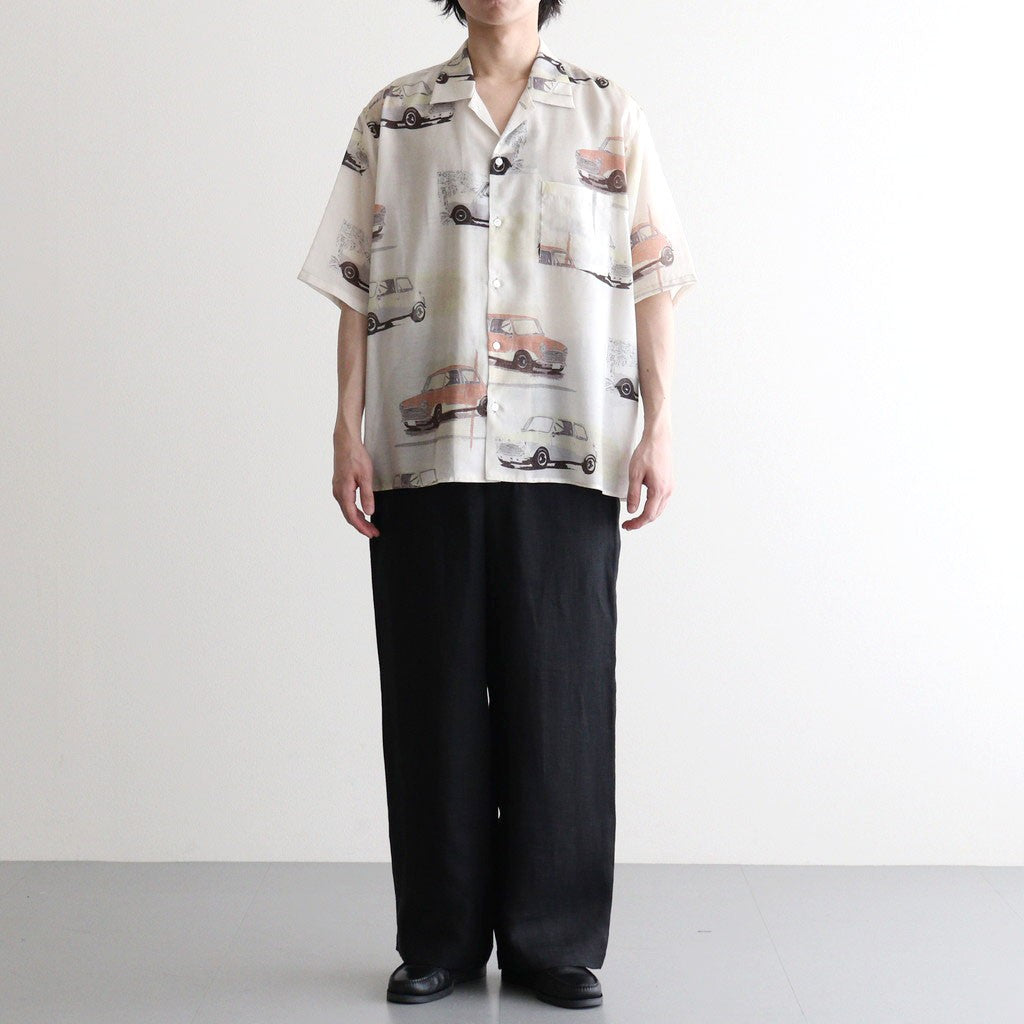 OPEN COLLAR S/S SHIRT #GRAIGE MINI [M26B07SH03B]