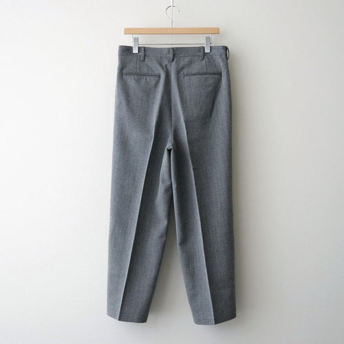 TWEED WOOL ONE TUCK TROUSERS #GRAY [BN-26FM-023]