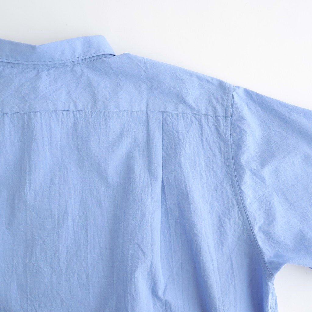 Regular Collar Wind S/S Shirt #Sax [S26SG088]