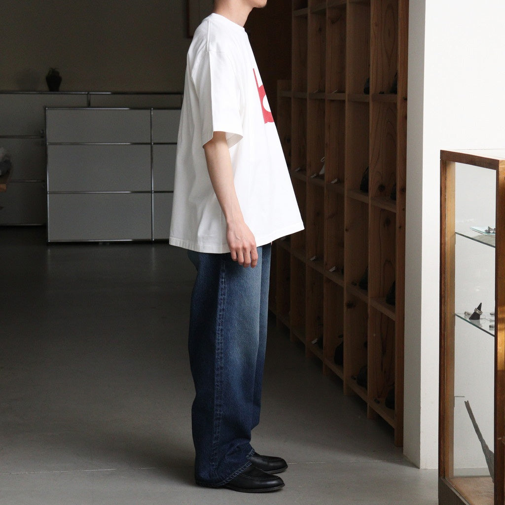 bd Print Tee WIDE #White×Red-PT [bROOTS25S34S26A]