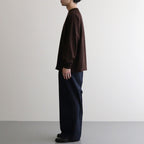 Co/Silk Nep Raglan Tee #Chocolate [BHS24F037]