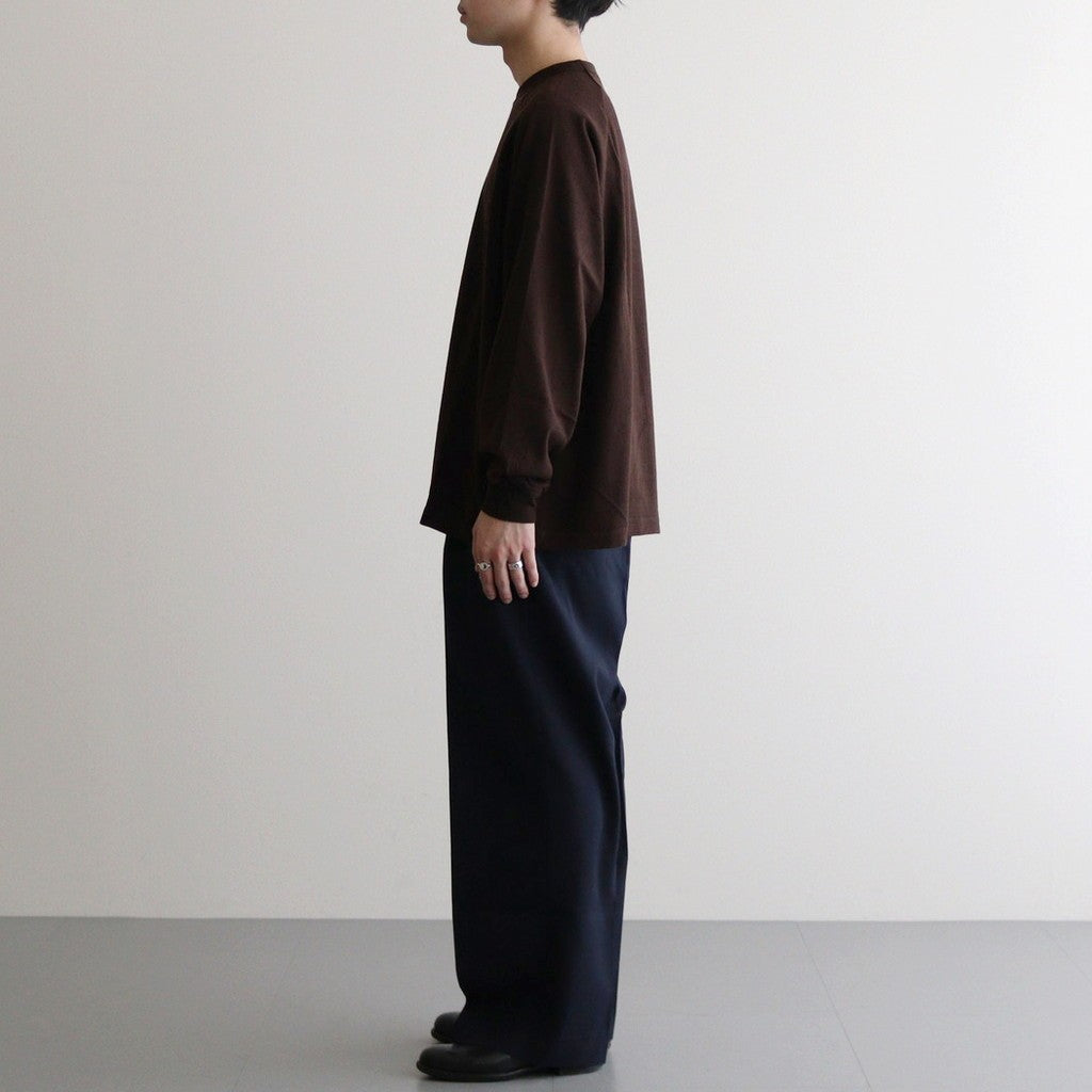 Co/Silk Nep Raglan Tee #Chocolate [BHS24F037]