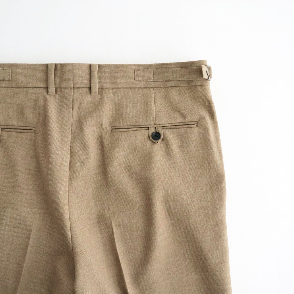 REGULAR FIT STRAIGHT TROUSERS #BEIGE [M26C06PT02C]