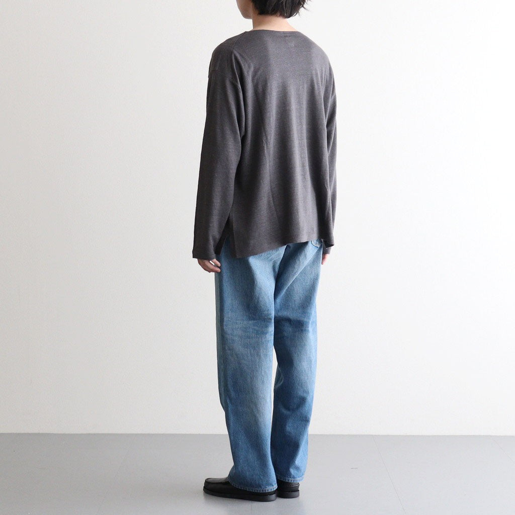 NORMANDY LINEN BASQUE SHIRT #GRAY [BN-26SM-072]
