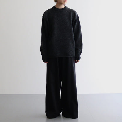 Yak felted sweat shirt #Charcoal×BLACK [NEP-AW2301]