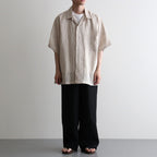 NEW OPEN COLLAR S/S SHIRT #TAUPE [A26B05SH01B]