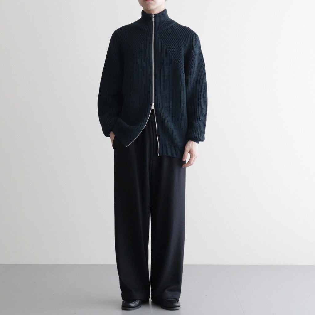 SIGNATURE DRIVERS KNIT #DARK GREEN×NAVY [BN-25FM-040]